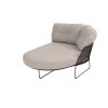 Taste by 4 Seasons Rhodos chaise lounge-element ntraciet met armleuning links