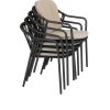 Taste by 4 Seasons Manitoba stapelbare dining chairs antraciet