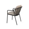 Taste by 4 Seasons Manitoba stapelbare dining chair antraciet