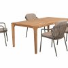 Taste by 4 Seasons Manitoba dining set olijfgroen - met Liam tafel 180 x 100 cm