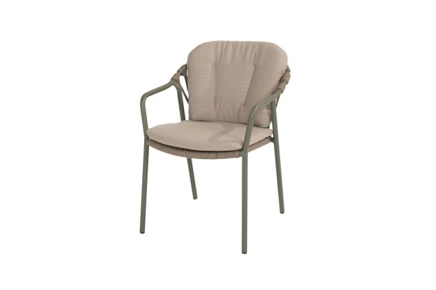 Taste by 4 Seasons Manitoba stapelbare dining chair olijfgroen