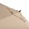 4 Seasons Outdoor Azzurro parasol met Wengé frame en Beach doek Ø 300 cm