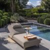 4 Seasons Outdoor Madeira daybed latte met Boaz bijzettafel latte