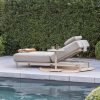 4 Seasons Outdoor Madeira daybed latte met Boaz bijzettafel