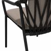 Taste by 4 Seasons Manitoba stapelbare dining chair antraciet - detail