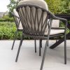 Taste by 4 Seasons Manitoba dining set antraciet - met Locarno tafel Ø 160 cm - detail