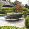 Taste by 4 Seasons Rhodos chaise loungebank antraciet met Volta tafel