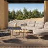 Taste by 4 Seasons Rhodos chaise loungebank antraciet met Verdi tafels