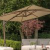 4 Seasons Outdoor Azzurro parasol met Beach doek 200 x 300 cm en Wenge frame