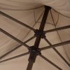 4 Seasons Outdoor Vivenda parasol met Wengé frame en Beach doek 270 x 270 cm - detail