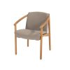 4 Seasons Outdoor Tess teak dining chair met bouclé bekleding