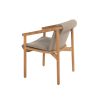 4 Seasons Outdoor Tess teak dining chair met bouclé bekleding