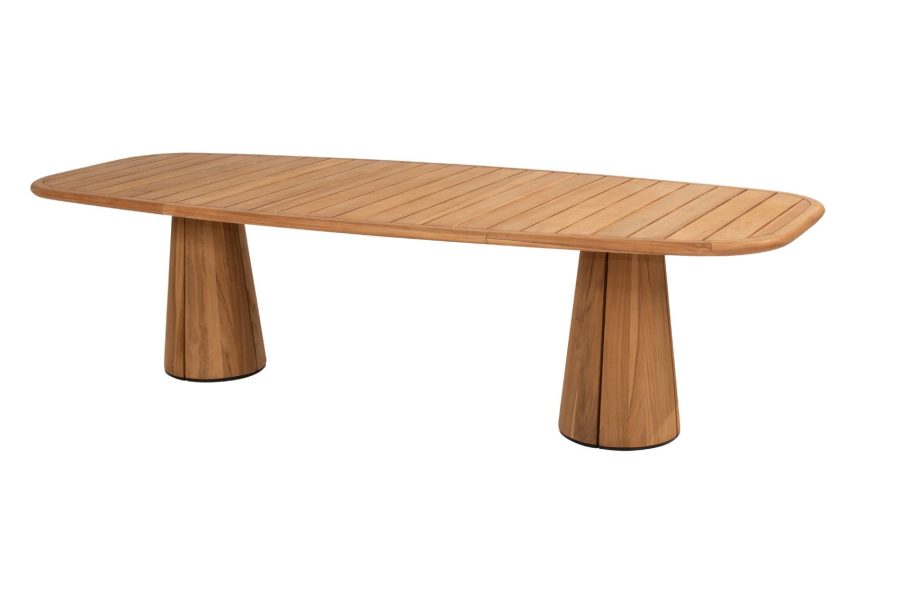 Taste by 4 Seasons Capri teak tuintafel met barrelvormig blad 280 x 110 cm