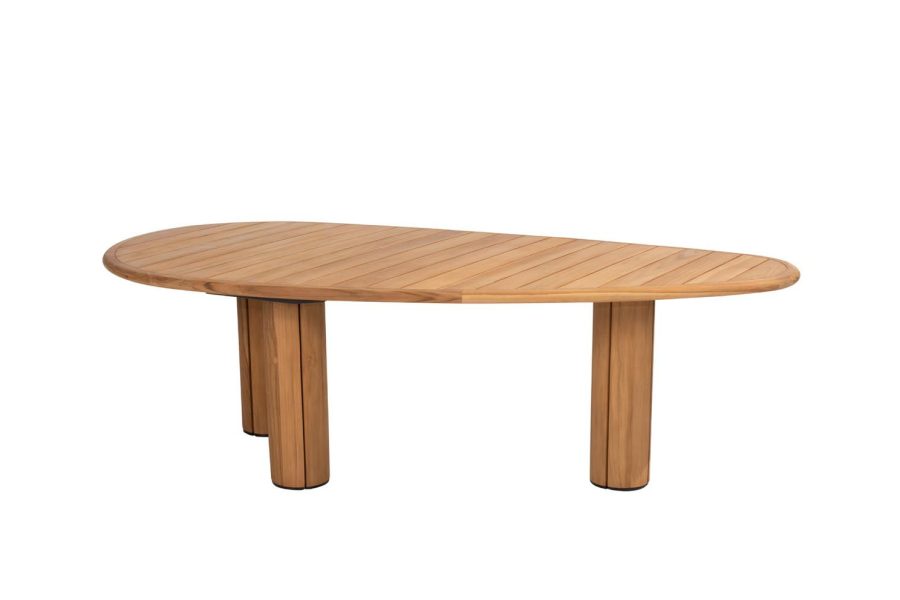 Taste by 4 Seasons Corsica teakhouten tuintafel met kiezelvormig blad 240 x 130 cm