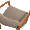 4 Seasons Outdoor Tess teak dining chair met bouclé bekleding - detail