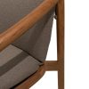 4 Seasons Outdoor Tess teak dining chair met bouclé bekleding - detail