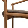 4 Seasons Outdoor Tess teak dining chair met bouclé bekleding - detail