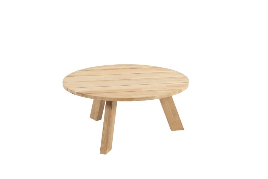 4 Seasons Outdoor Cosmic teakhouten koffietafel met blad Ø 78 cm