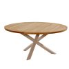 Taste by 4 Seasons Prado tuintafel latte met rond teak blad Ø 160 cm