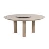 Taste by 4 Seasons Donato low dining tafel latte met geprint keramisch blad Ø 160 cm