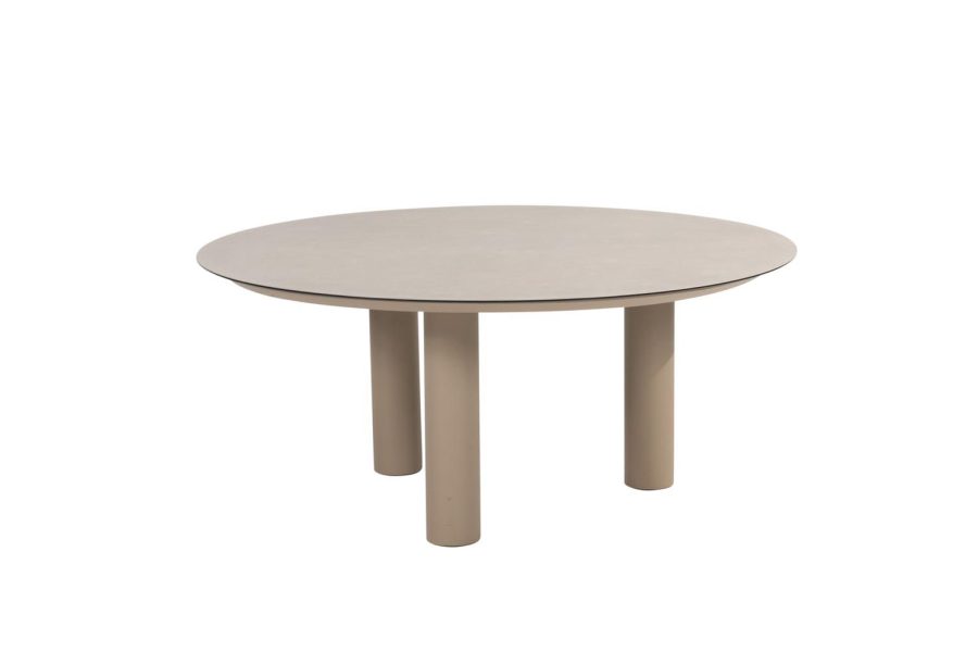 Taste by 4 Seasons Donato low dining tafel latte met geprint keramisch blad Ø 160 cm