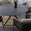 Taste by 4 Seasons Albareto dining set met Locarno tafel met blad Ø 130 cm -detail