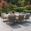 4 Seasons Outdoor Sardinia low dining set latte met Nevada tafel met keramisch blad 250 x 105 cm