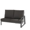 Taste by 4 Seasons Dazzling modulair 2-zits element met verstelbare rug armleuning links