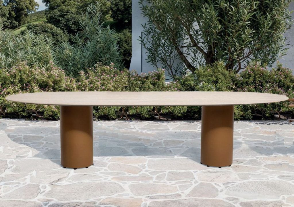 4 Seasons Outdoor Colorado tuintafel amber met keramisch blad 240 x 105 cm