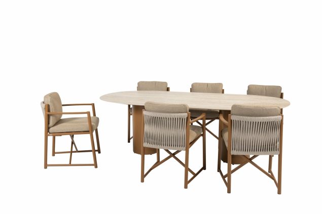 4 Seasons Outdoor Marina tuinset amber met Colorado tafel 240 x 105 x 75 cm SALE