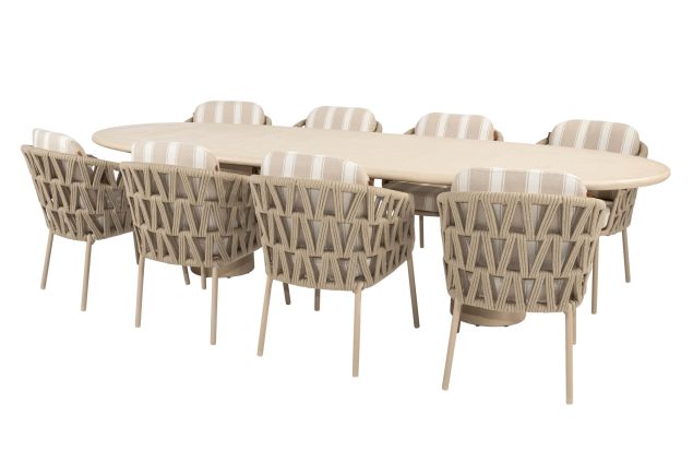 4 Seasons Outdoor Beverly tuinset met Hampton tafel 300 cm