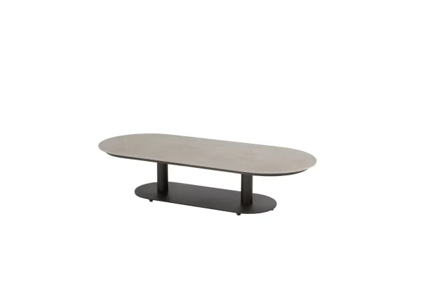 4 Seasons Outdoor Boaz loungetafel terre met ovaal blad 150 x 60 cm (H 35 cm)