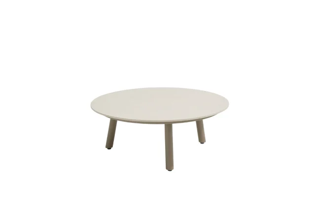 Taste by 4 Seasons Salute salontafel Mocca met rond keramisch tafelblad Ø 80 cm (H 30 cm)