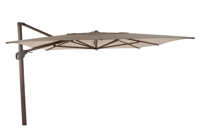 4 Seasons Outdoor Hacienda parasol met Wengé frame en Beach doek 300 x 400 cm