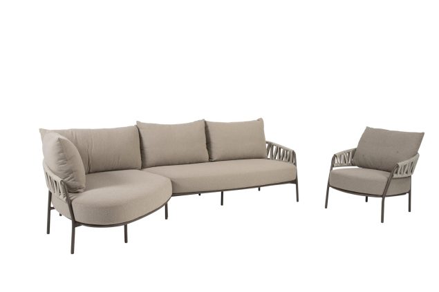 Taste by 4 seasons Calma chaise met Calma loungestoel