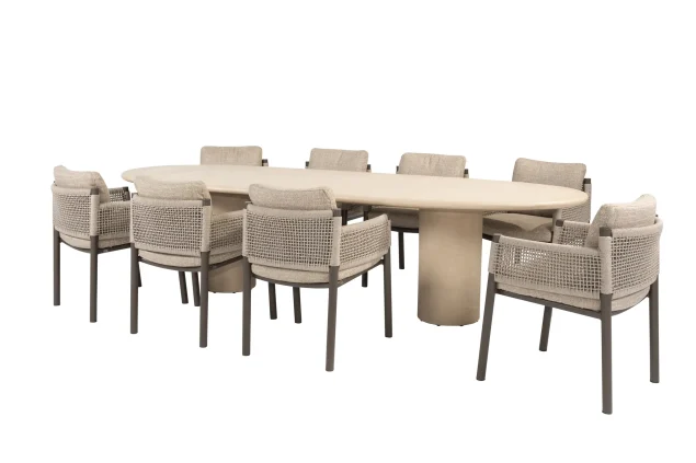 4 Seasons Outdoor Savanne tuinset terre met Hampton tafel 300 cm