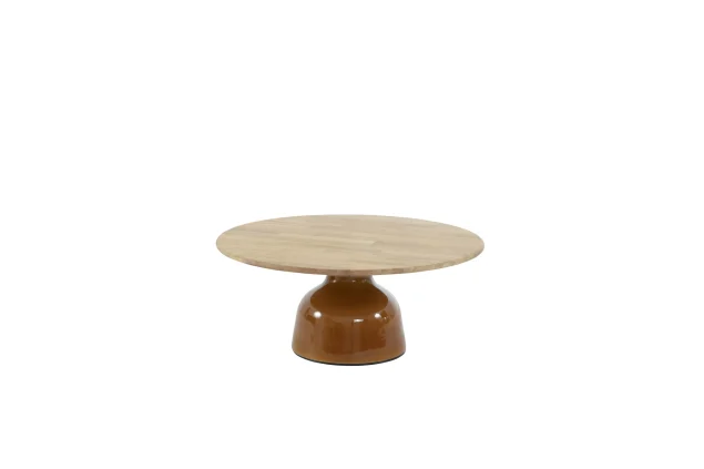4 Seasons Outdoor June loungetafel caramel met rond blad Ø 80 cm SALE