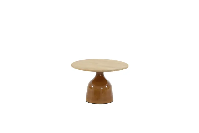 4 Seasons Outdoor June loungetafel caramel met rond blad Ø 60 cm SALE