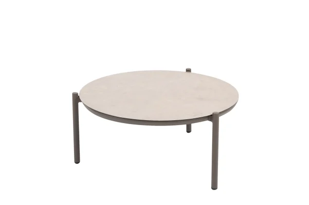 Taste by 4 Seasons Vic salontafel terre met geprint keramisch tafelblad Ø 73 cm (H 35 cm)