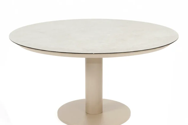 Taste by 4 Seasons Sarah low dining tuintafel latte met geprint keramisch blad Ø 130 cm SALE