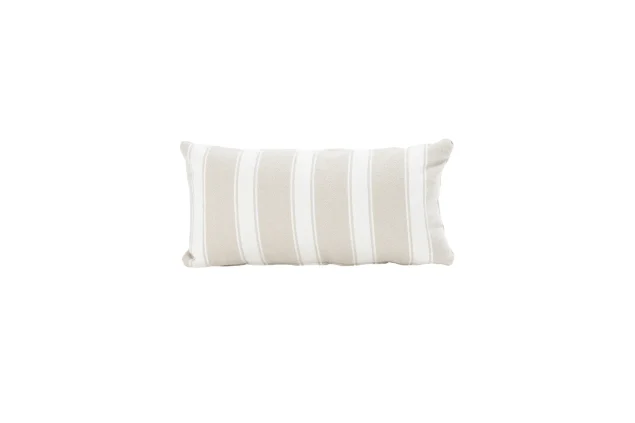 4 Seasons Outdoor Bouclé Stripe Cream sierkussen 30×60 cm