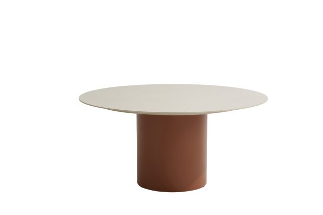Taste by 4 Seasons Bosco tuintafel Spicy met keramisch blad Oyster Ø 160 cm